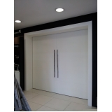 porta pivotante branca para sala Higienópolis